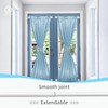 Multi-Use Adjustable Magnetic Curtain Rods for Doors, Windows, Tool Boxes,