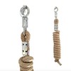 Halter Lead Rope Set with Panic Hook Adjustable Horse Halter