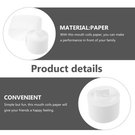 SAFIGLE Mouth Bobbins Vomit Paper 12 Pieces Funny Mouth Gimmick Paper Props Magic Tricks Stage Tricks Prop Wizard Show Accessories White