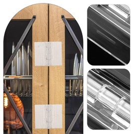 Healvian 10 Uds Bisagras Acrílicas Transparentes Plegables Para Cajones Y Gabinetes Mini Bisagras Para Manualidades Y Puertas De Acrílico Soporte Duradero Y Uso Versátil