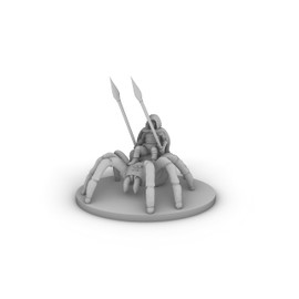 HAlfling MAle Ranger on Giant Spider Tabletop DND Gaming Miniature