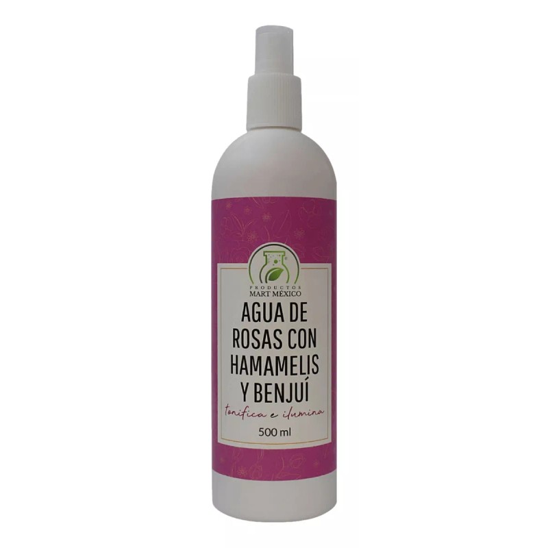 Productos Mart Mexico Agua De Rosas, Hamamelis & Benjuí (500ml)