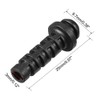 sourcing map Pack of 10 PVC Strain Relief Cable Kink