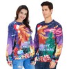 ALISISTER Ugly Christmas Jumper 3D Printed Christmas Jumper Long Sleeve