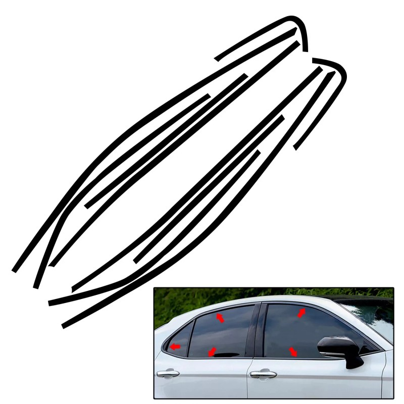 Cahuczlhoz For 2018-2022 2023 2024 Toyota Camry Window Trim Chrome
