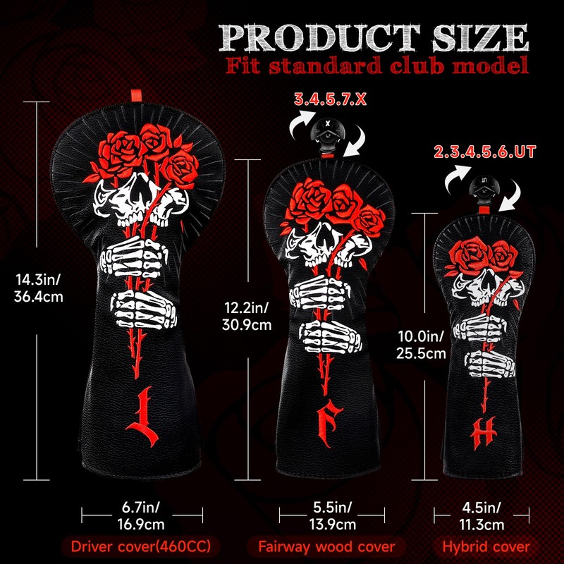 Golf Club Head covers for Driver 460CC DR #1 Elastic