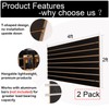 FRAYSCENT Slat Wall Paneling for Retail Display 2 Pack 4'x2',