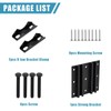 Post Tubes Mounting Bracket, 2-Packs Adjustable Solar Mounting Bracket Fence