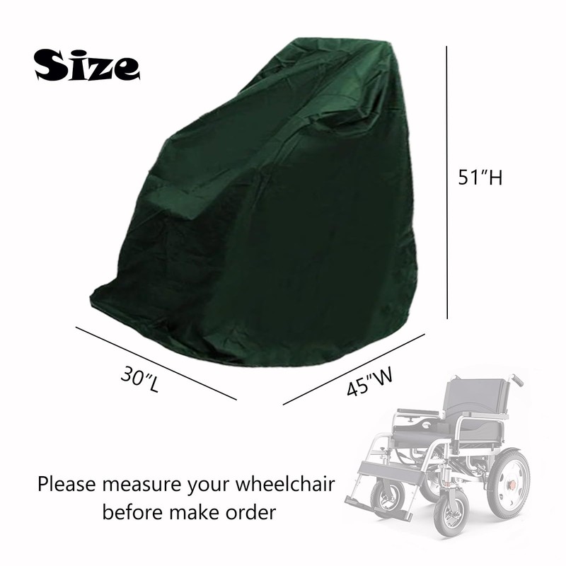 Wheelchair Storage Cover for Elderly Disabled - Mobility Scooter Protector,
