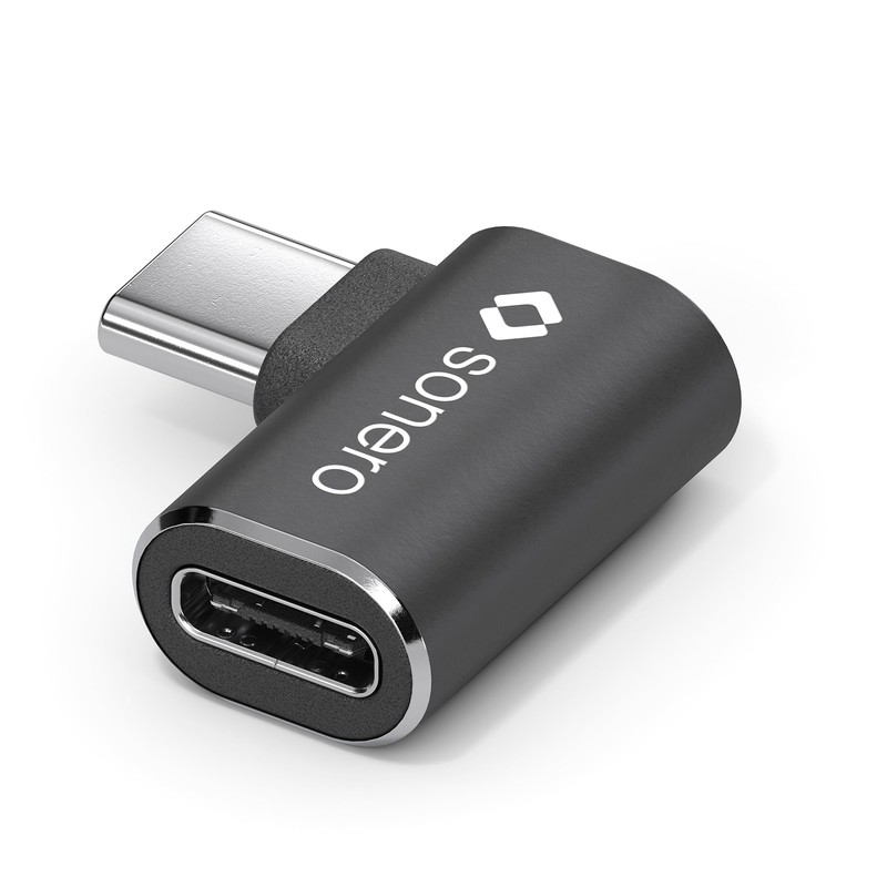 Sonero USB-C Stecker auf 90° Winkel USB-C Buchse (1er), Adapter,