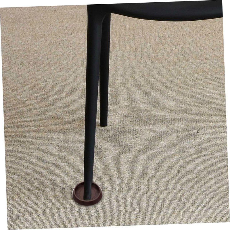 TEHAUX 8pcs Non-Slip Plastic Furniture Coasters Multi-Function Chair Wheel Stoppers
