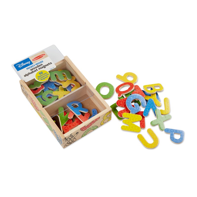 Mickey and Friends Wooden Alphabet Magnets