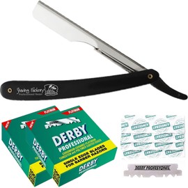 Derby & The Shave Factory Razor Blades | Black & Silver (2 Packs)