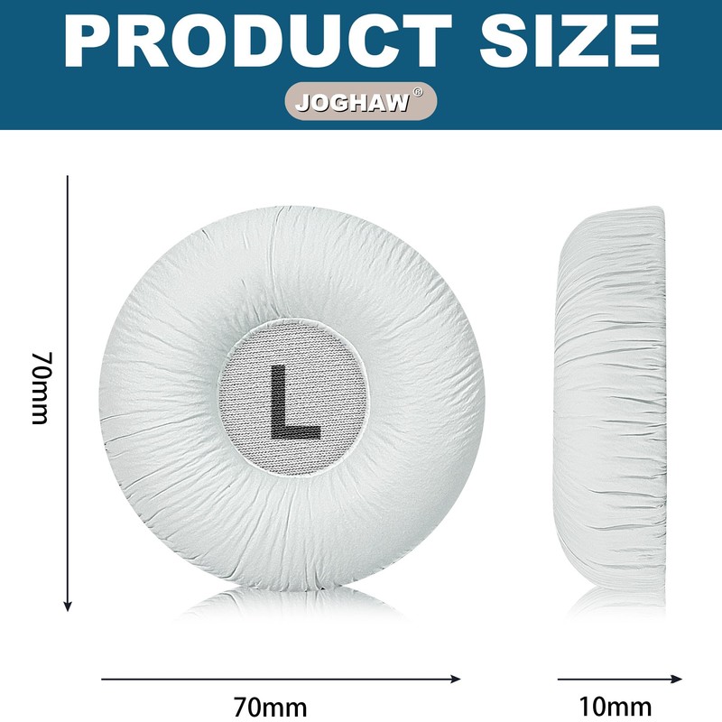 Joghaw Replacement Ear Pads for JBL Tune 600BTNC/660NC/T600BT/670NC - Protein