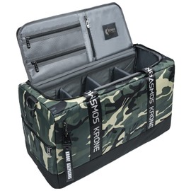 Krone Kalpasmos Sneaker Bag for Travel/Sneakerhead gift/Outdoor Sports Bag /, A Multi-functional Travel Duffel Bag with 3 Adjustable Dividers, & Shoulder Strap-Green Camo