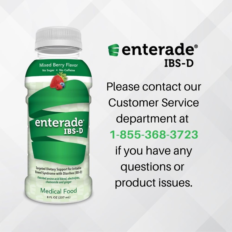 enterade IBS-D, Beverage for IBS Relief of Symptoms from Irritable