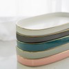 10x5 Bathroom Vanity Tray, Oval Ceramic Decorative Perfume Candle Tray
