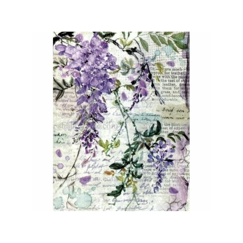 Lilac Theme Rice Paper, 8 x 10.5 inch - 6