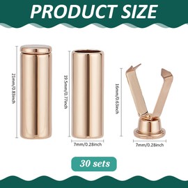 PH PandaHall Shoelace End Caps, gold