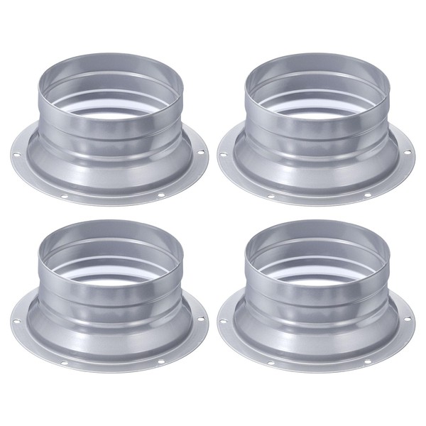 PATIKIL Duct Connector Flange, 4 Inch, 4 Pack Pipe Exhaust