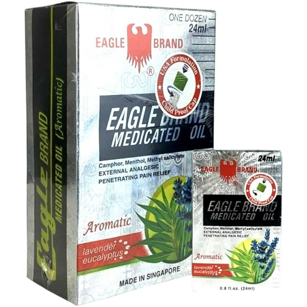 Eagle Brand Aromatic Lavender Eucalyptus Medicated Oil 24 mL- Dau