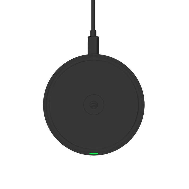 ATT - Almohadilla de carga inalámbrica Qi de 15 W,
