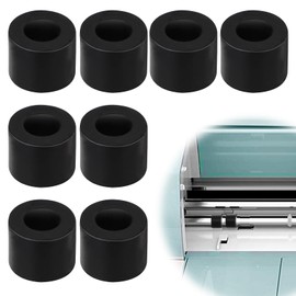 8pcs Rubber Roller Replacement Compatible with Cricut Maker / Maker 3 / Explore Air2 1 Series, Rubber Wheel Mat Guide Rubber Roller for Cricut Repair Accessories, Long-lasting