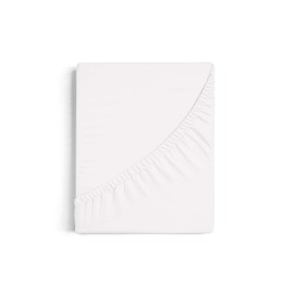 Burrito Blanco Fitted Sheet A8, 100% Cotton Flat Sheet, Fitted Sheet for Cot 60, White