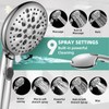 Cobbe High Pressure 9 Functions Shower Head with handheld -