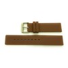 20mm Smooth Soft Rubber Silicone Watch Band Sport (Brown)