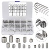 HanTof 340Pcs M2.5, M3, M4, M5, M6, M8 Metric Hex