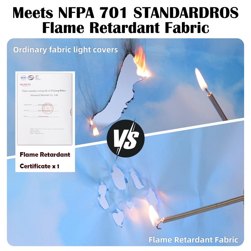 ANGSYLTH 4 Pcs Fluorescent Light Covers with Flame Retardant Certificate