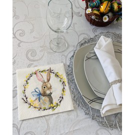 PAW Decor Collection - Servilletas de fiesta de Pascua (20 servilletas de papel de triple capa, 33 x 33 cm)