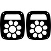 JeepTails Daisy Flower Tail lamp Light Covers Compatible with Jeep