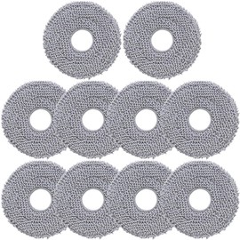 HACOBEST 10pcs Mop Pads for Roborock Qrevo Curve/Roborock Qrevo Edge