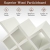 White Wine Rack for 10-Bottle, Wooden Wine Display Rack, Countertop
