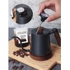 SOVIFKI Coffee Drip Pot, Graduated Drip Pot, Walnut Wood Handle