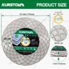 KURSTOL Tile Diamond Saw Blade - 115mm/4.5" Diamond Cutting Disc,Angle