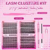 Kit Extensiones De Pestañas En Racimo 480 Piezas