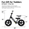 Youthkkee 12 Inch Toddler Balance Bike for 2-5 Year Olds,