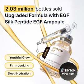 SUNGBOON EDITOR Glow Intensive Deep Collagen Silk Peptide EGF Ampoule, Copper Peptides Serum for Face with Multi Peptides, Hydrating Korean Skincare F
