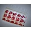 200-1 1/4" w X 3/4" h +20 Free Red Dice