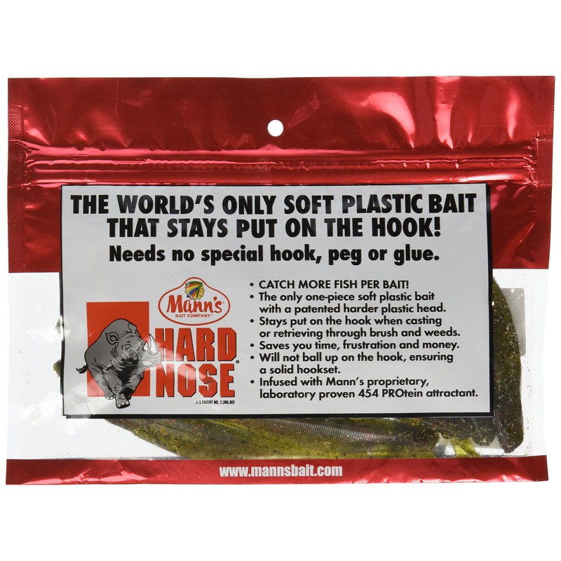 Manns Hard Nose Jerkbait 6", Watermelon Red