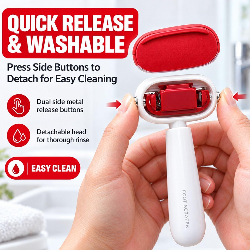 Pack of 2 Callus Remover for the Feet, Double-Sided Callus