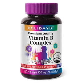 Holidays Vitamin B Complex, 90 tablets, 1 unit / 홀리데이즈 비타민B 컴플렉스, 90정, 1개