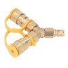 Y Splitter Natural Gas Quick Connect Adapter for Grills Generators