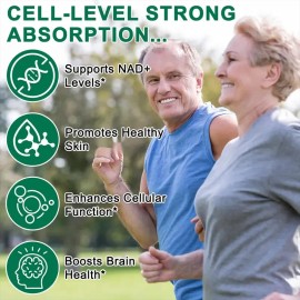 ONatureZiran Liposomal NAD con Resveratrol | Suplemento de Alta Pureza para Energía Celular, Antienvejecimiento y Bienestar | Vitamina Dietética Edible