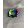 Solid Paracord 550 Bracelets - 1 Pack (S, Rainbow)