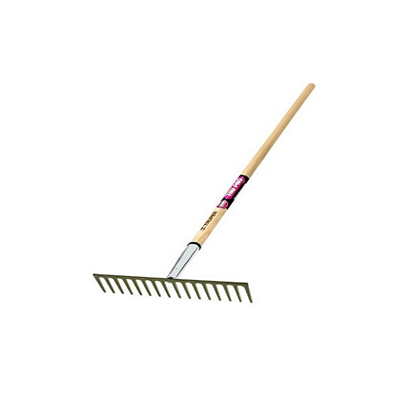 Truper 33126 Tru Pro Heavy Duty Road Rake with 16-Teeth,