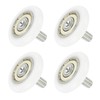 sourcing map 4 PCS Drawer Rollers 4x28mm Nylon Bearing Roller